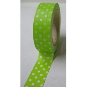Freckled Fawn Washi Tape Dots Green