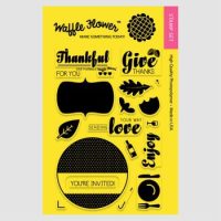 Waffle Flower Stamps Give Thanks