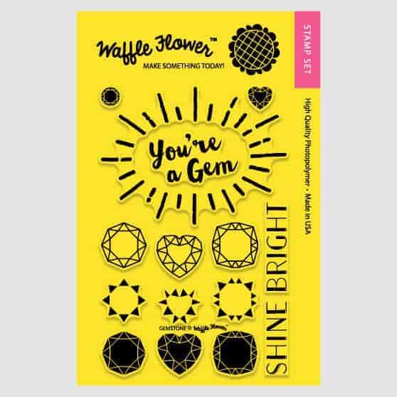 Waffle flower Crafts Gemstone Stamp Set