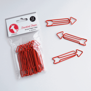 Freckled Fawn Red Arrow Paper Clips