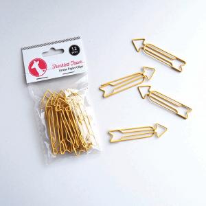 Freckled Fawn Arrow Paper Clips Yellow