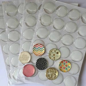 1 Inch Clear Epoxy Circle stickers