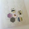 Clear Epoxy Stickers Hexagons