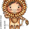 La-La Land Crafts Rubber Stamp Lion Luka