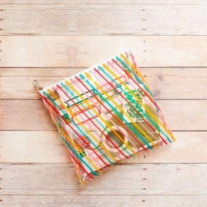 Freckled Fawn Pouches Airmail Stripes