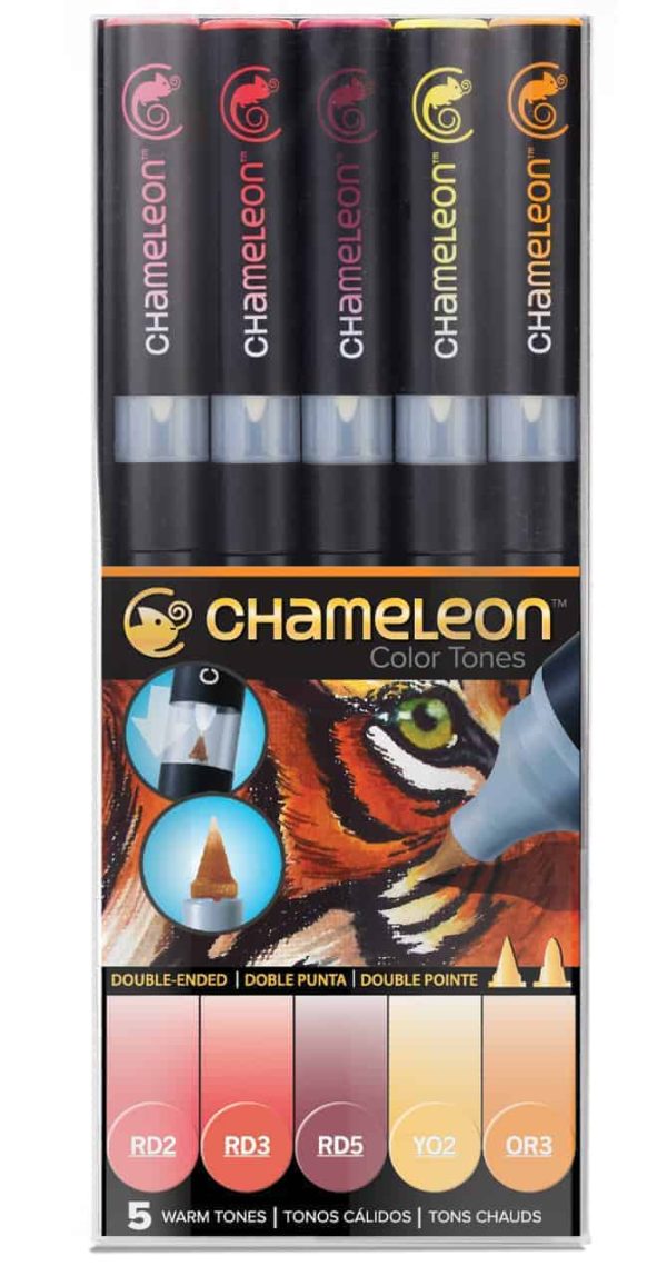 Chameleon Color Tones 5 Pen Set Warm Tone
