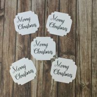 Handmade Sentiment Cuts Merry Christmas Script