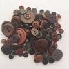 Mixed Resin Buttons Brown