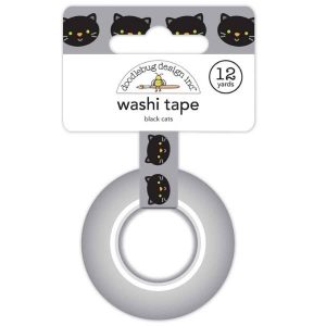 Doodlebug Design Washi Tape Black Cats