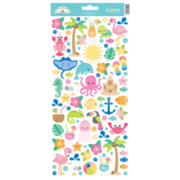 Doodlebug Icon Stickers Summer Fun